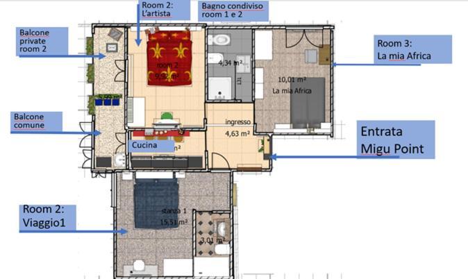 Migu Point Intero Appartamento 比萨 外观 照片
